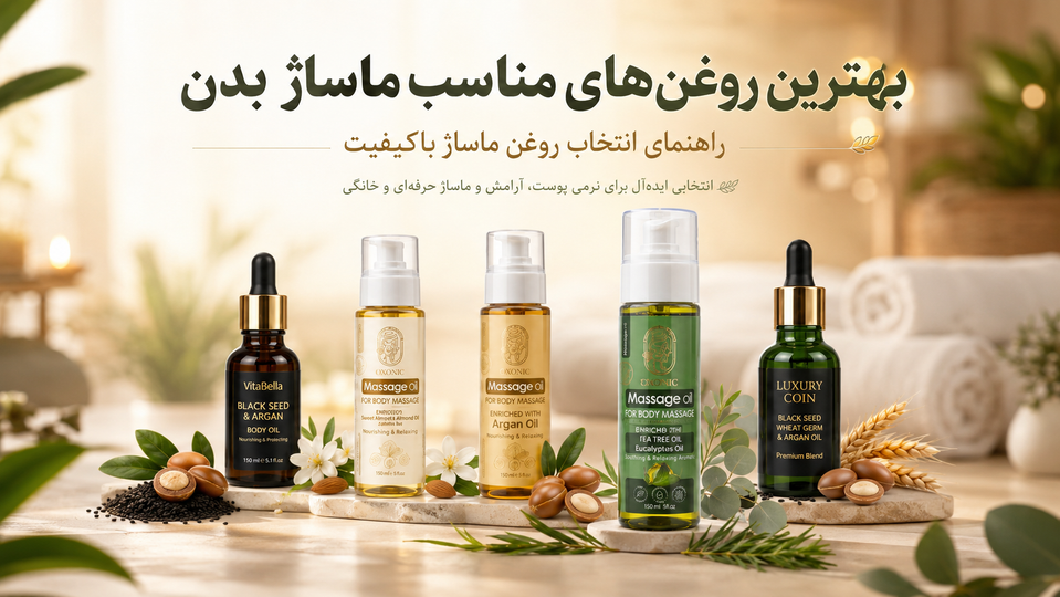 بهترین روغن های مناسب ماساژ بدن؛ راهنمای انتخاب روغن ماساژ باکیفیت
