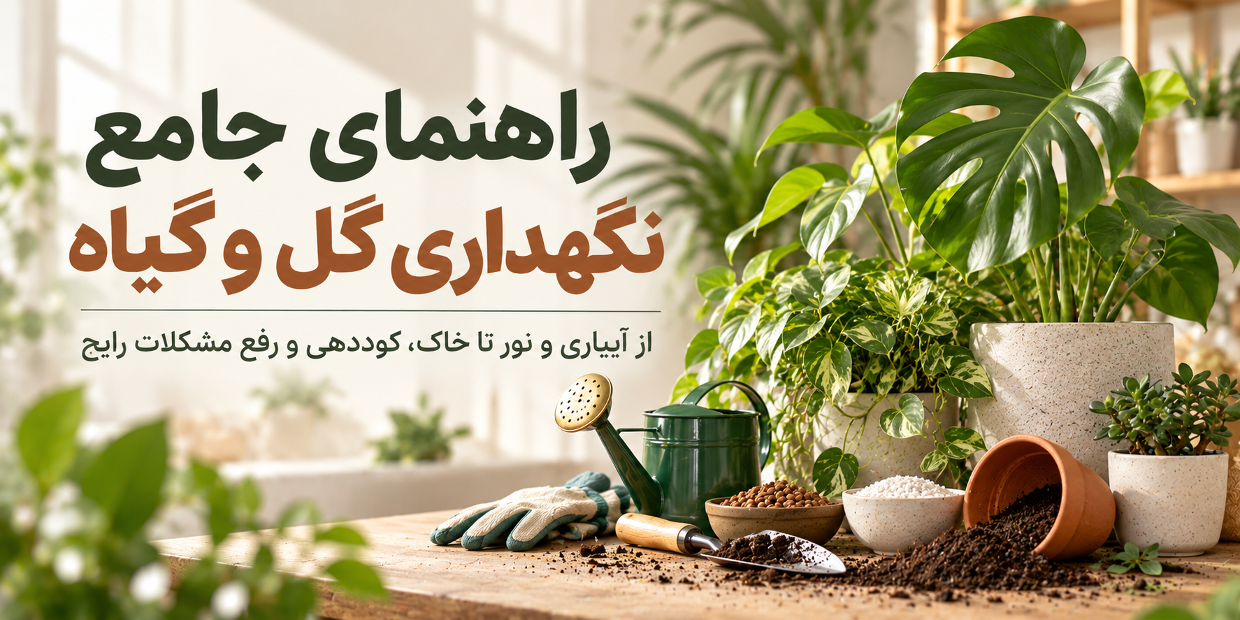 راهنمای جامع نگهداری گل و گیاه