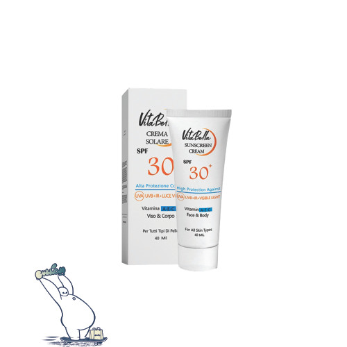 کرم ضدآفتاب SPF30 بی رنگ ویتابلا | محافظت UVA، UVB و IR