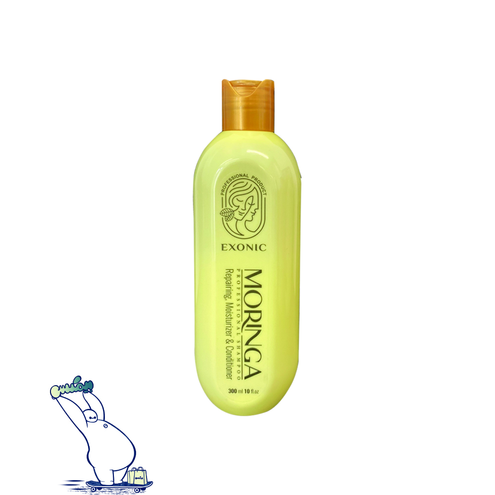 شامپو موی سر حاوی روغن مورینگا EXONIC اورجینال