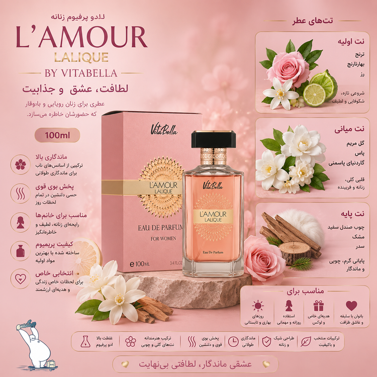 ادوپرفیوم زنانه ویتابلا با رایحه LAMOUR