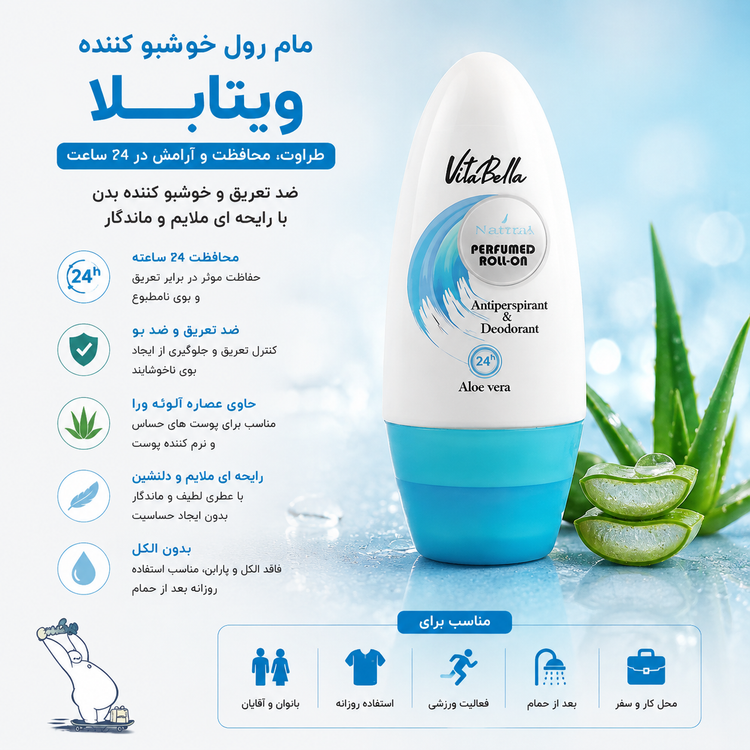 مام رول ضد تعریق الکل فری NAUTICA ویتابلا | اورجینال