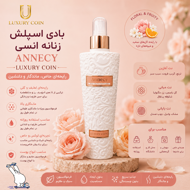 بادی اسپلش زنانه لاکچری کوین Annecy