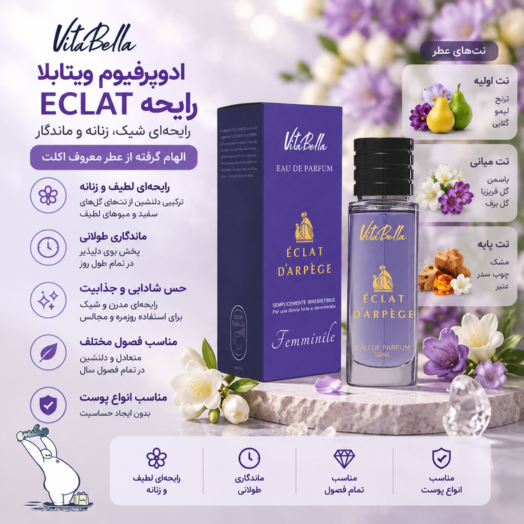 ادوپرفیوم ویتابلا رایحه ECLAT | حجم ۳۵ میل
